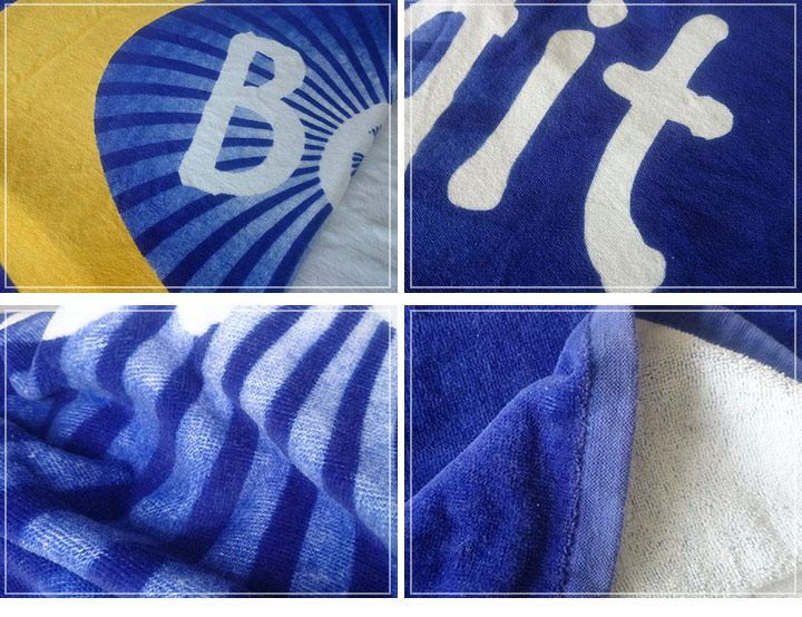 Wholesale cotton reactive printed velour beach towel