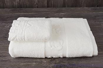 Wholesale cotton jacquard hotel towel and washcloth set
