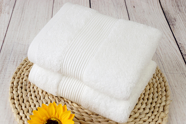 New dobby style white hand towel 35*75cm hotel towel